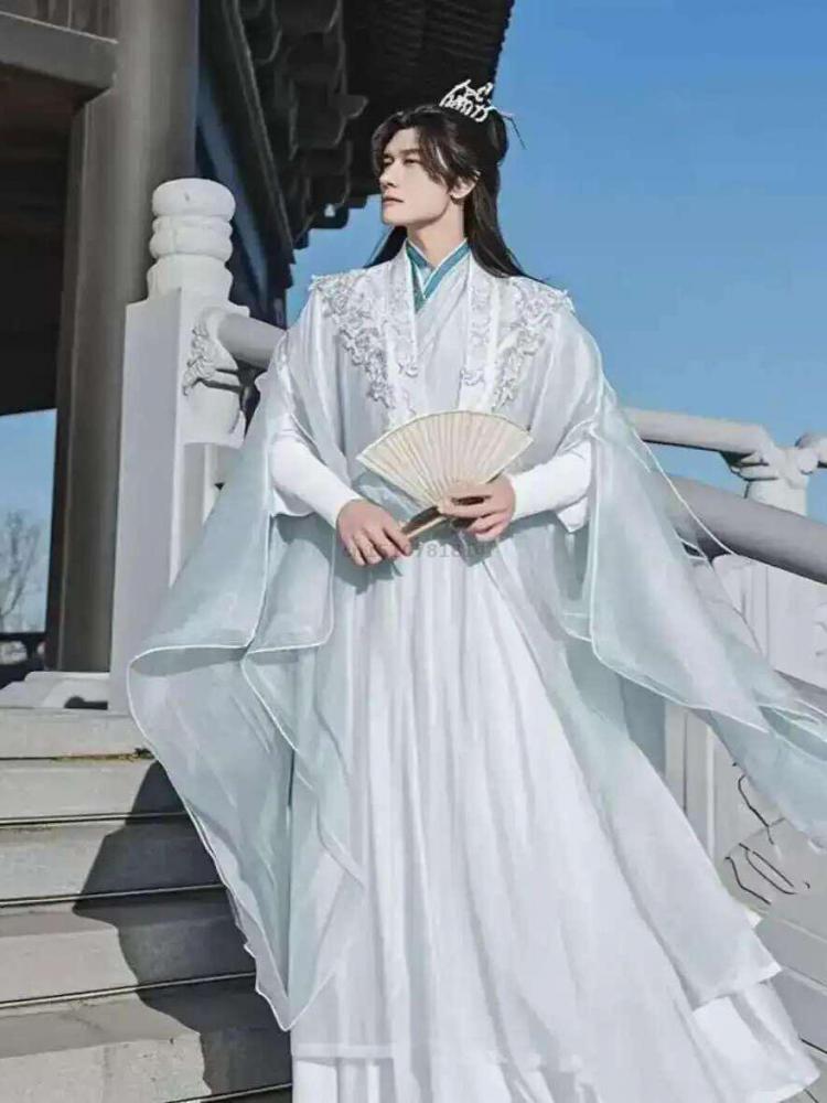 Embroidery Jacket - Tradycyjny chiński strój Hanfu dla mężczyzn,