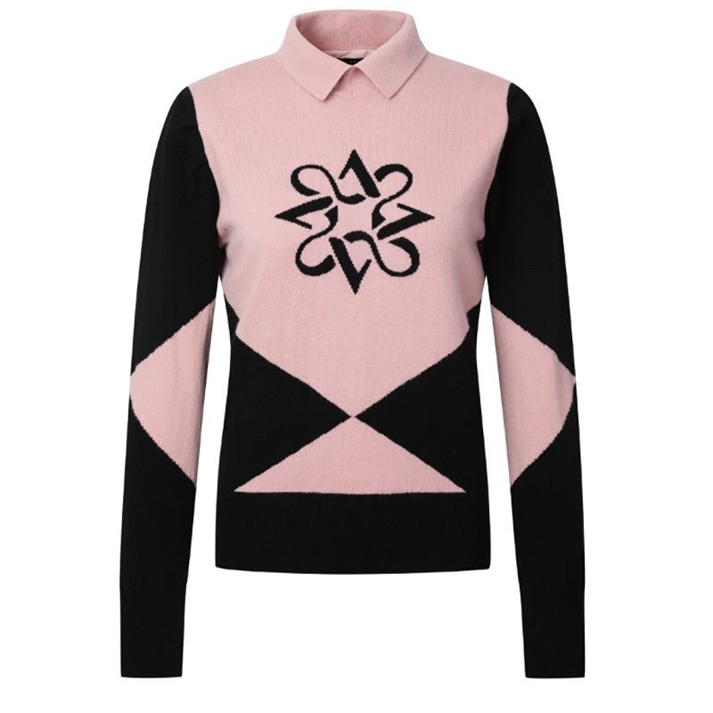 Embroidery Xmas - Sweter golfowy damski St ANDREWS z