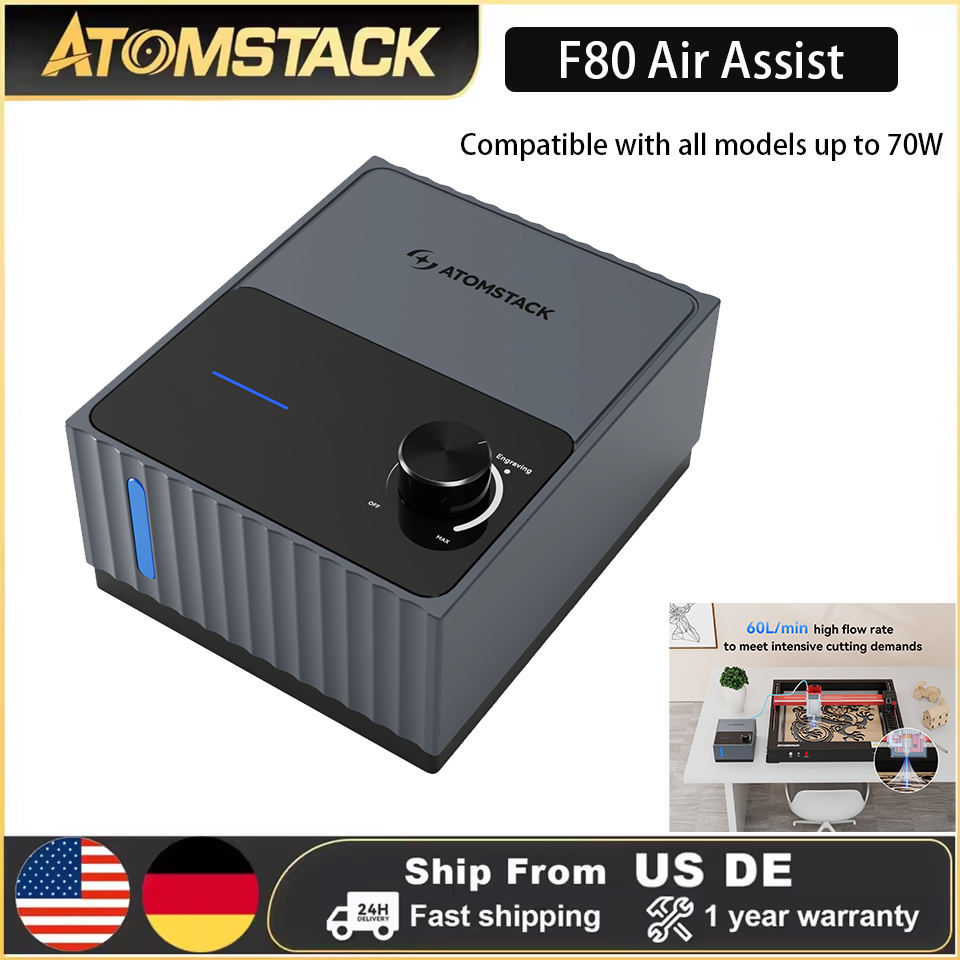 Embroidery Removal - Pompa powietrzna Atomstack F80 Air Assist