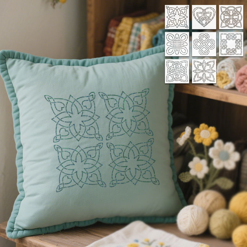 Embroidery Motif - YOMDID 8 szt. Szablony do szycia