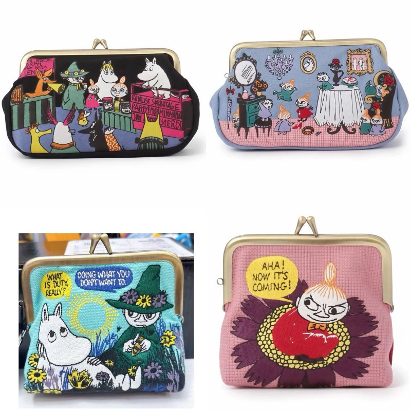 Embroidery Gift - Kawaii Anime Moomins Seria Mini Portmonetka
