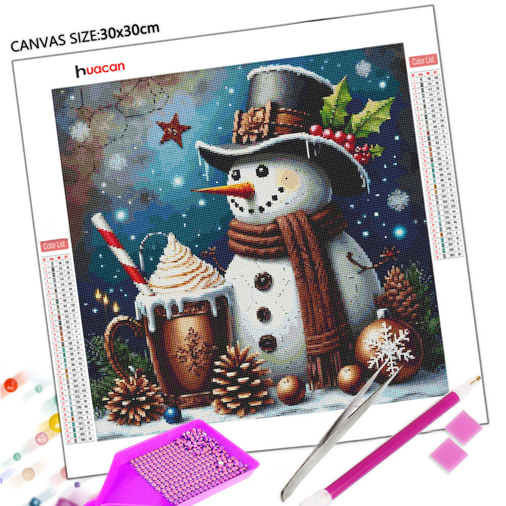 HUACAN DIY 5D Diamentowy Obraz – Embroidery Xmas recenzja i cena