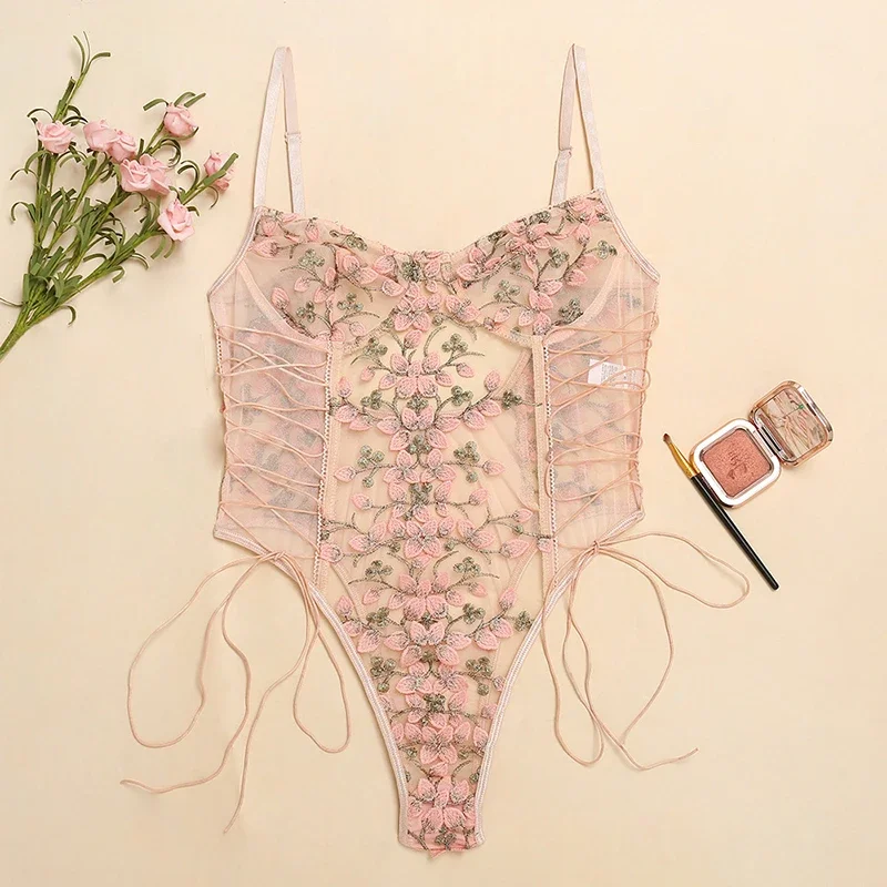 Damska seksowna bielizna, body – Embroidery Underwear recenzja i cena