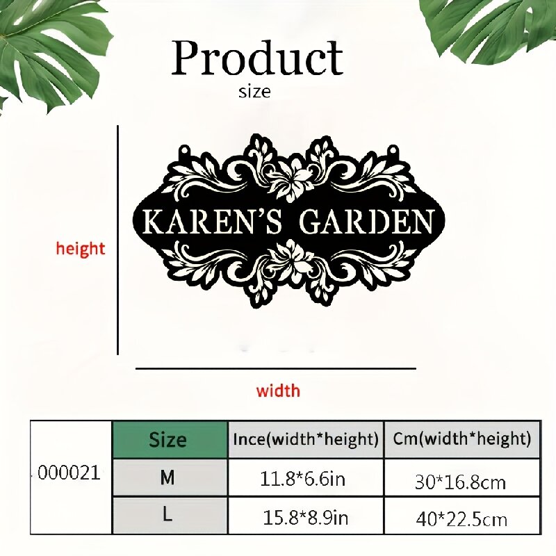 Metalowa tabliczka z własnym n – Embroidery Garden recenzja i cena