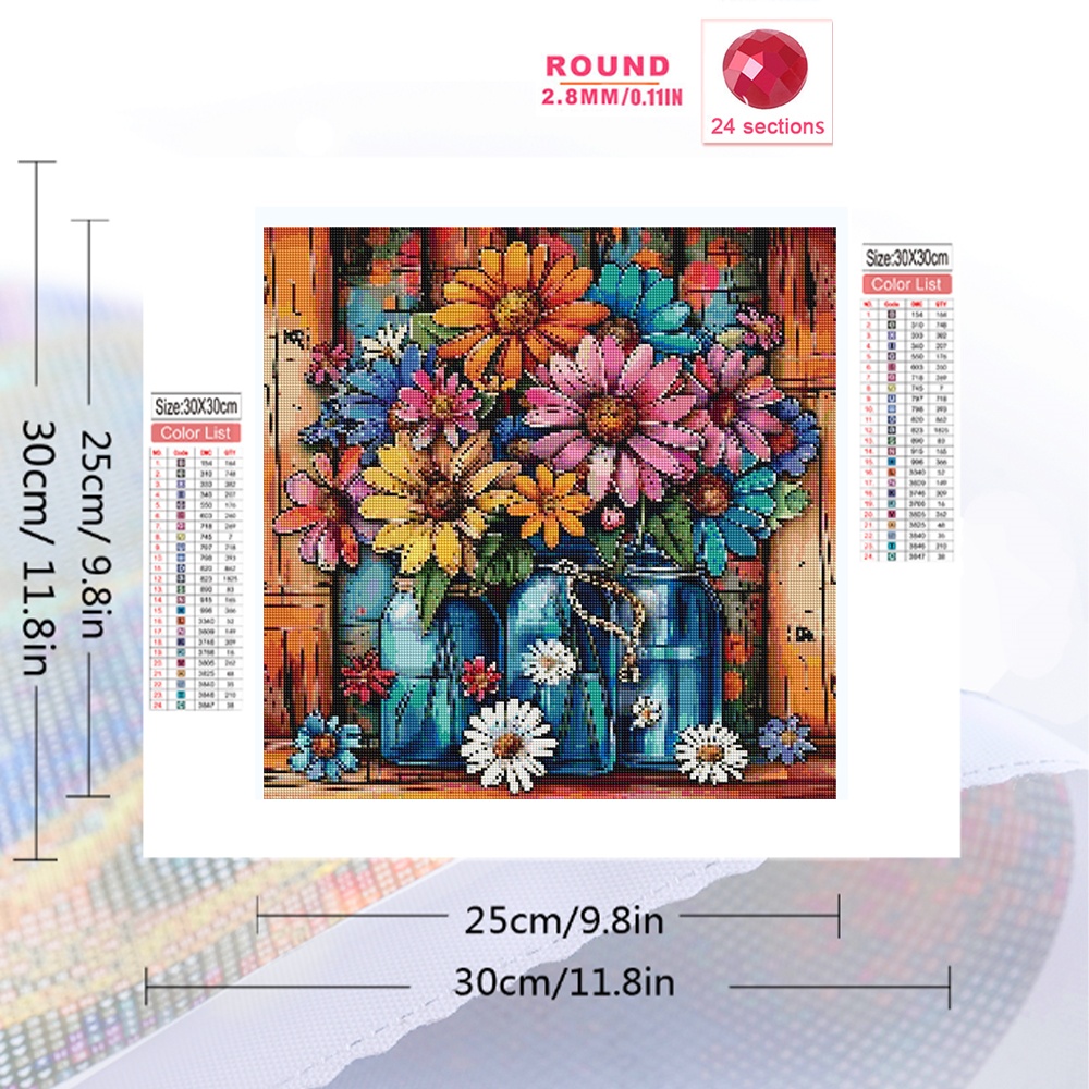 Momoart – obraz do malowania d – Embroidery Daisy Flower recenzja i cena