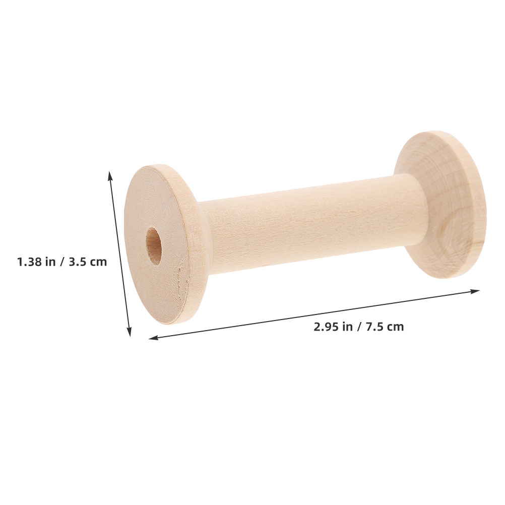Zestaw 4 drewnianych szpul, rę – Embroidery Thread recenzja i cena