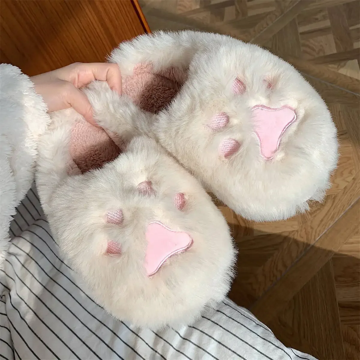 Kobiety Kawaii kot pazury pusz – Embroidery Xmas recenzja i cena