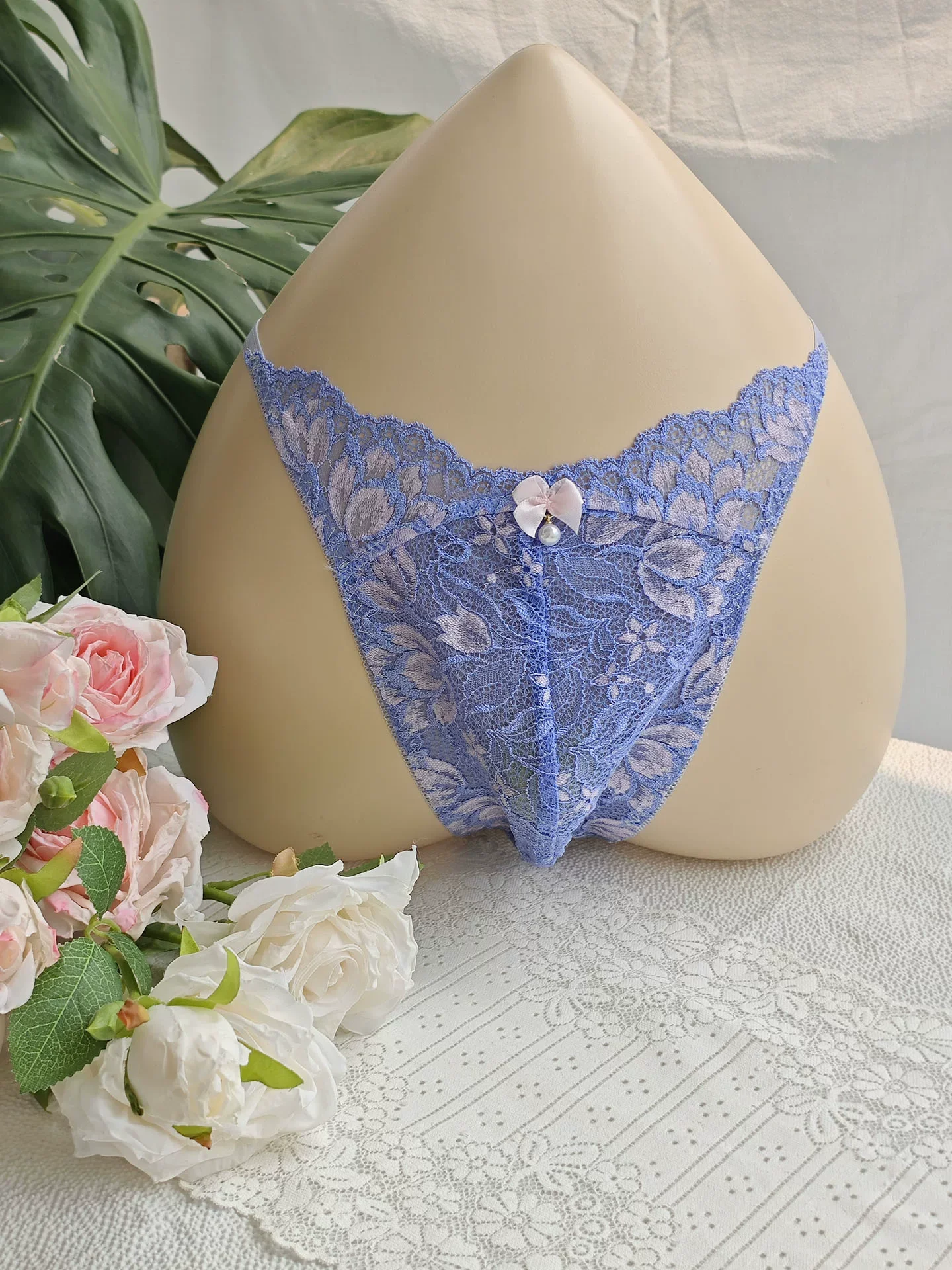 Czarne koronkowe męskie slipy  – Embroidery Gift recenzja i cena