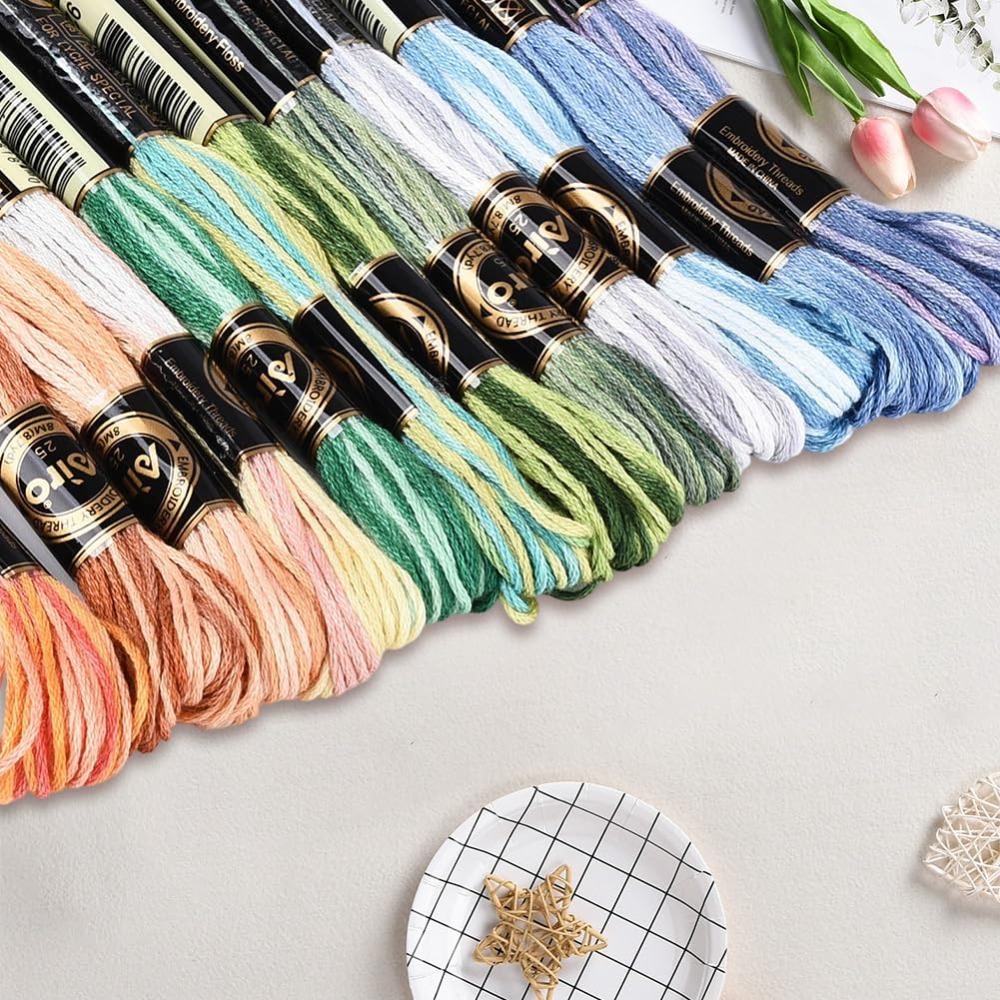 12 motków, 105 jardów, mulina  – Embroidery Thread recenzja i cena