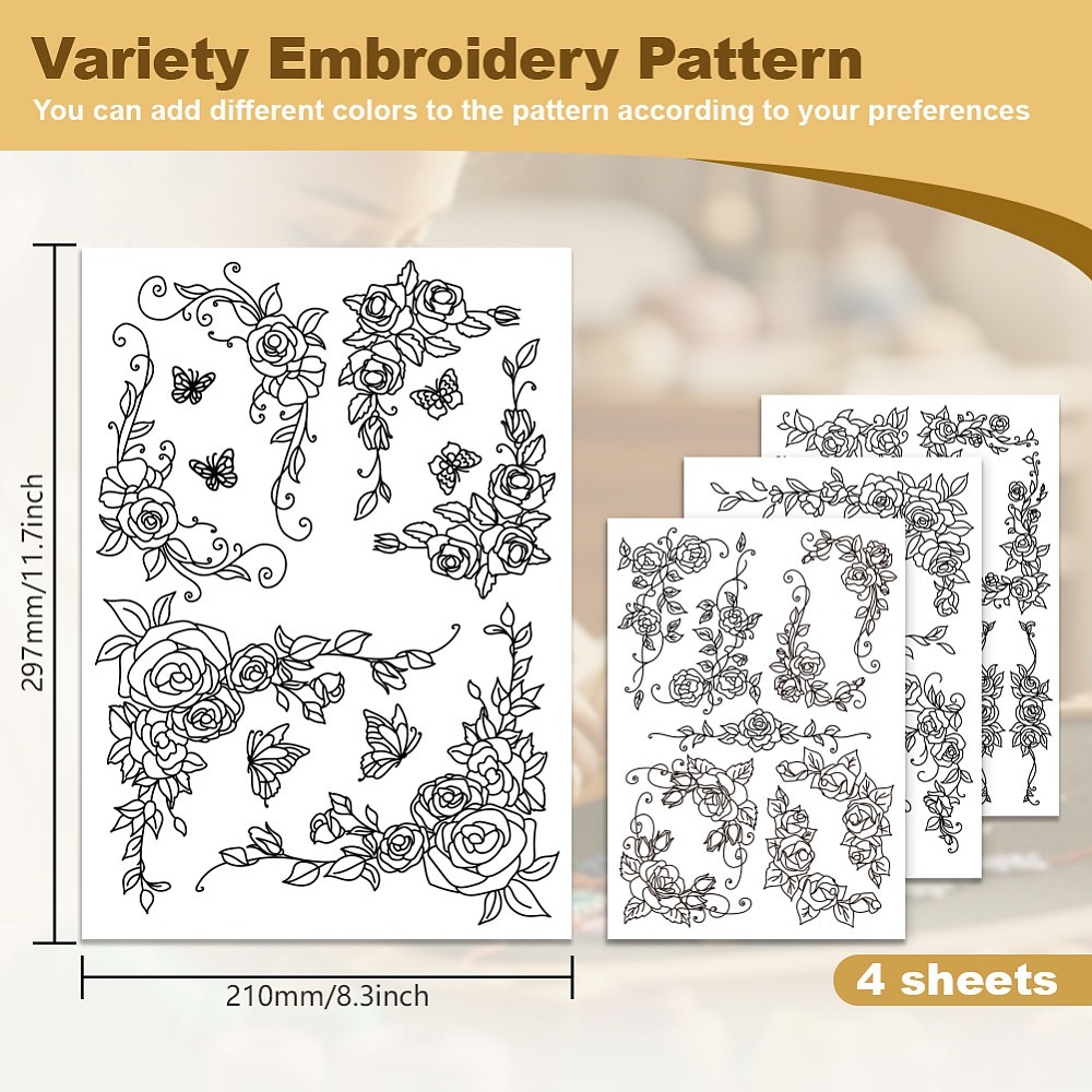 38 szt. Koronkowe wzory w róże – Embroidery Roses recenzja i cena
