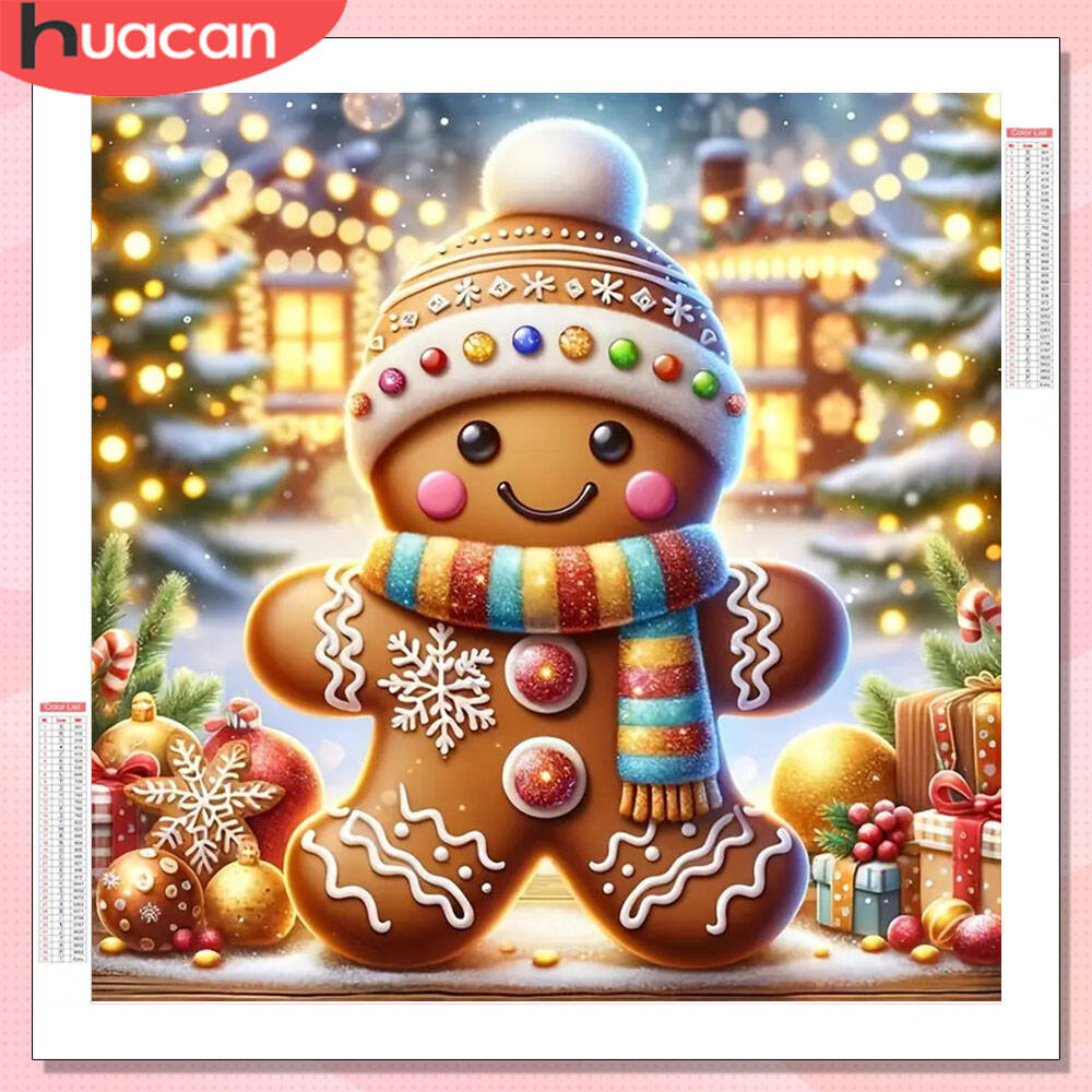 HUACAN Pełne zestawy do haftu  – Embroidery Xmas recenzja i cena