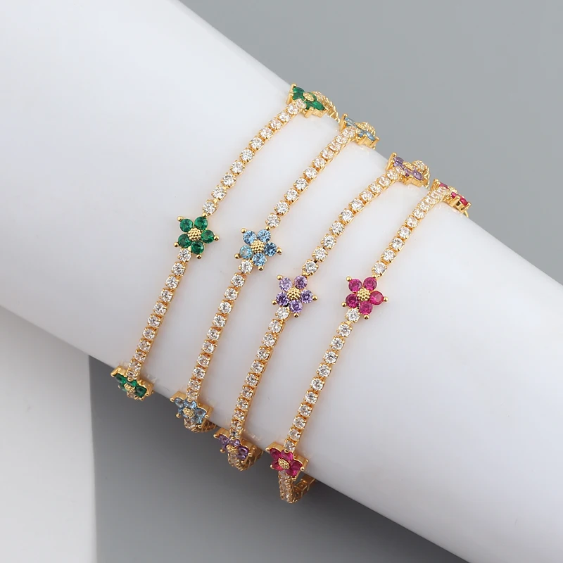 Luksusowa tęczowa bransoletka  – Embroidery Daisy Flower recenzja i cena