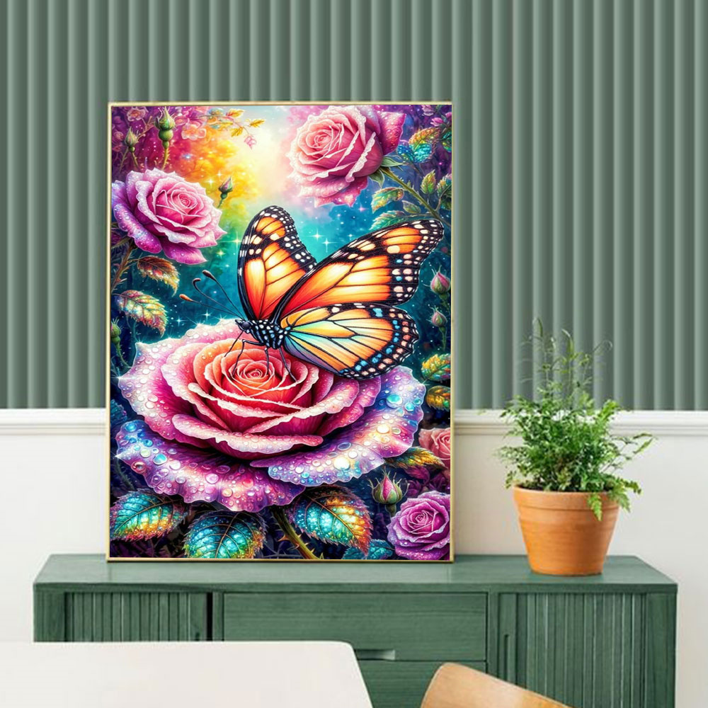 Mozaika diamentowa 5D DIY Moty – Embroidery Roses recenzja i cena