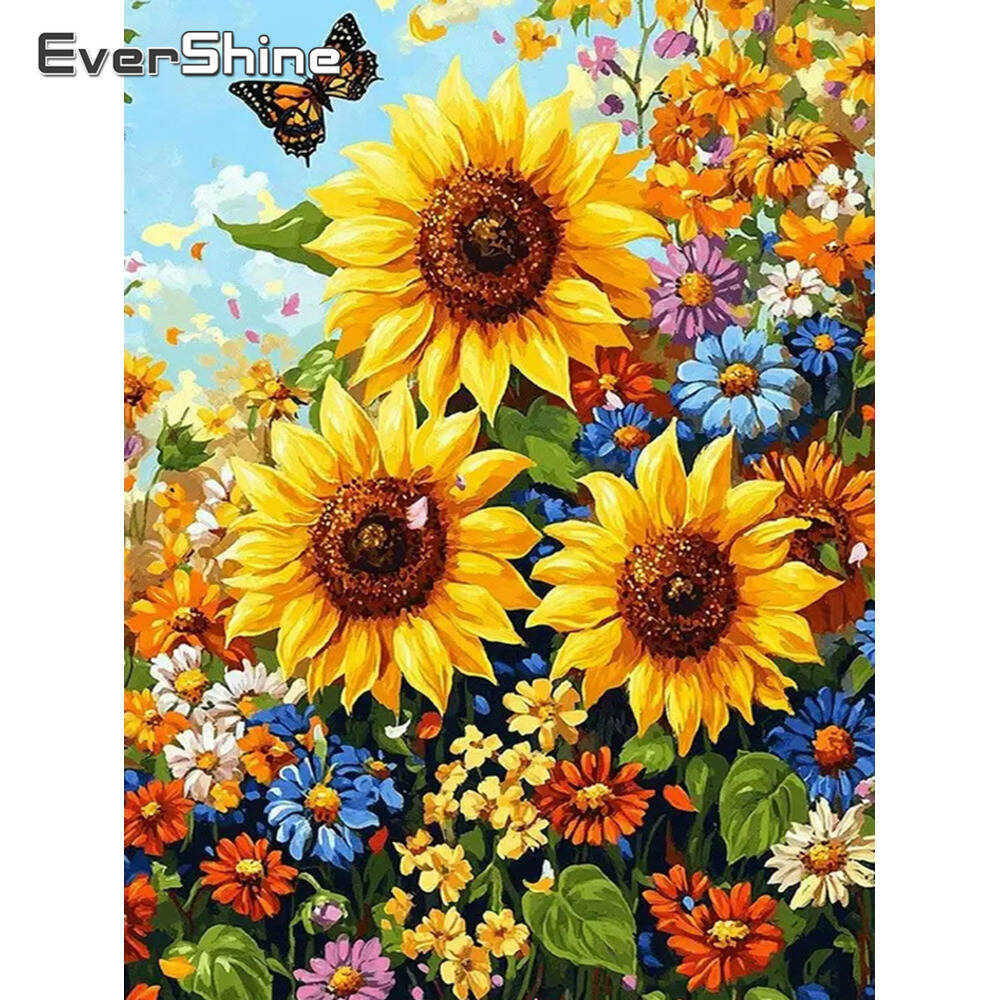 Diamentowe obrazy Disneya Kwia – Embroidery Daisy Flower recenzja i cena
